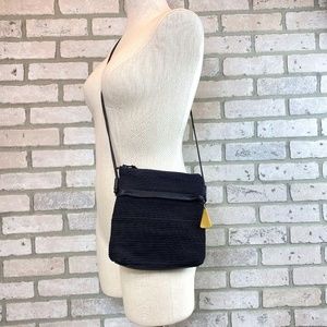 Americana by Sharif Black Vintage Retro Crossbody